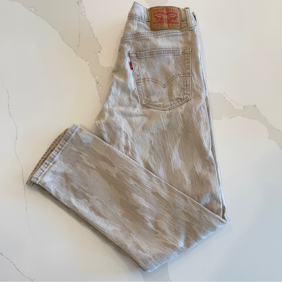 Levi's 511 Slim Fit Men's Jeans Camo Beige Size 32x30 Denim Casual Straight Leg - Picture 1 of 11